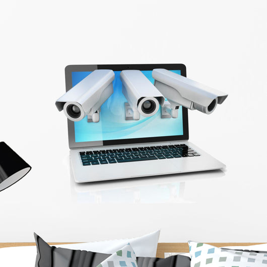 Internet Privacy 3D Concept Wall Decal