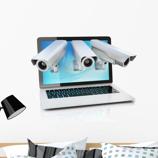 Internet Privacy 3D Concept Wall Decal
