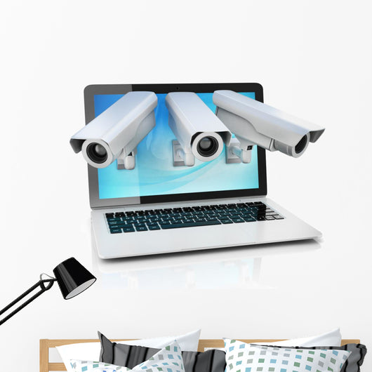 Internet Privacy 3D Concept Wall Decal