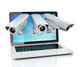 Internet Privacy 3D Concept Wall Decal
