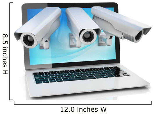 Internet Privacy 3D Concept Wall Decal