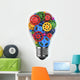 Light Bulb and Gears Wall Decal