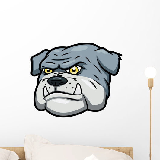 Angry Bulldog Wall Decal