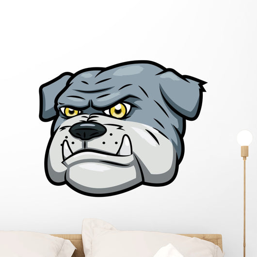 Angry Bulldog Wall Decal