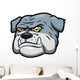 Angry Bulldog Wall Decal