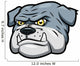 Angry Bulldog Wall Decal
