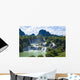 Sunny Vietnamese Waterfall Wall Decal