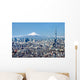 Tokyo Skyline Mount Fuji Wall Decal