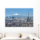 Tokyo Skyline Mount Fuji Wall Decal