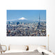 Tokyo Skyline Mount Fuji Wall Decal