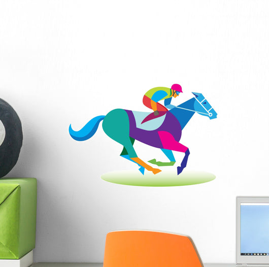 Horse Jockey Wall Decal