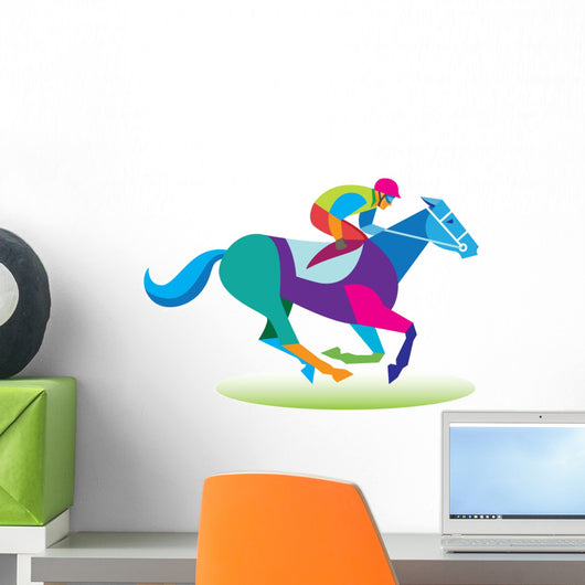 Horse Jockey Wall Decal