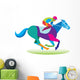 Horse Jockey Wall Decal