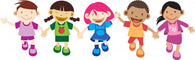 Multi Culture Kids Playing Wall Decal