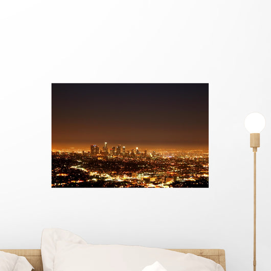 Los Angeles by night Wall Mural