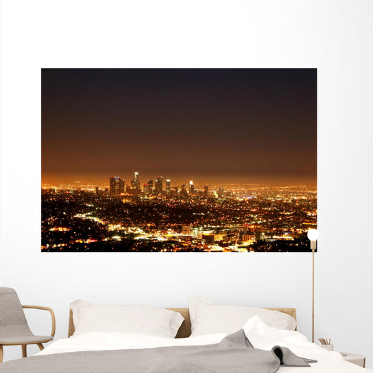 Los Angeles by night Wall Mural