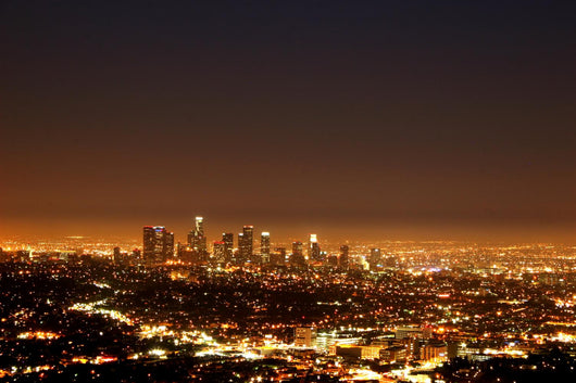 Los Angeles by night Wall Mural