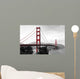 Golden Gate Bridge, red pop on a black and white background Wall Mural