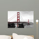 Golden Gate Bridge, red pop on a black and white background Wall Mural