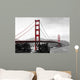 Golden Gate Bridge, red pop on a black and white background Wall Mural