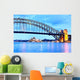 View of Sydney Harbor at twilight Wall Mural