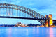 View of Sydney Harbor at twilight Wall Mural