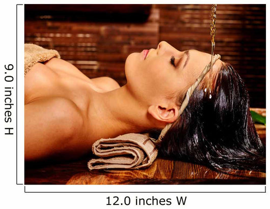 Woman Having Ayurvedic Spa Wall Decal