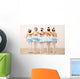 Five Little Ballerinas Wall Decal