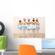 Five Little Ballerinas Wall Decal