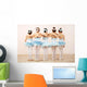 Five Little Ballerinas Wall Decal