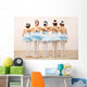 Five Little Ballerinas Wall Decal