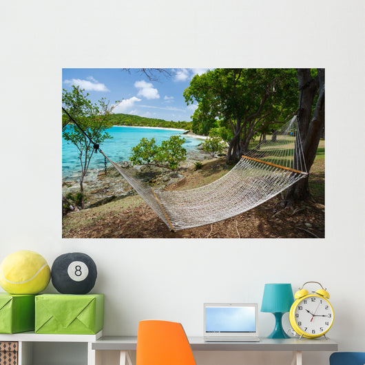 Beautiful Caribbean Tropical Beach Wall Decal