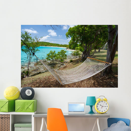 Beautiful Caribbean Tropical Beach Wall Decal