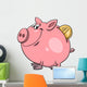 Piggy Bank with Coin Wall Decal