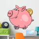 Piggy Bank with Coin Wall Decal