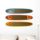 Wave Hibiscus Palms Longboard Wall Stickers Wall Decal