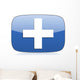 Plus Icon Cross Sign Wall Decal