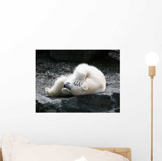 Polar Bear Having Fun Wall Decal