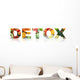 Healthy Vegetarian Detox Diet Wall Decal