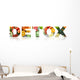 Healthy Vegetarian Detox Diet Wall Decal