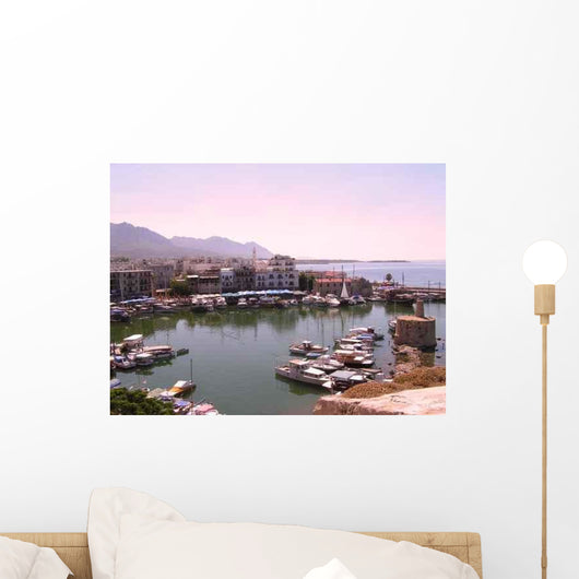 Sunset over Kyrenia Harbour Wall Decal