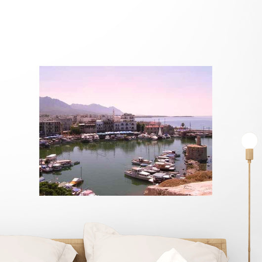 Sunset over Kyrenia Harbour Wall Decal