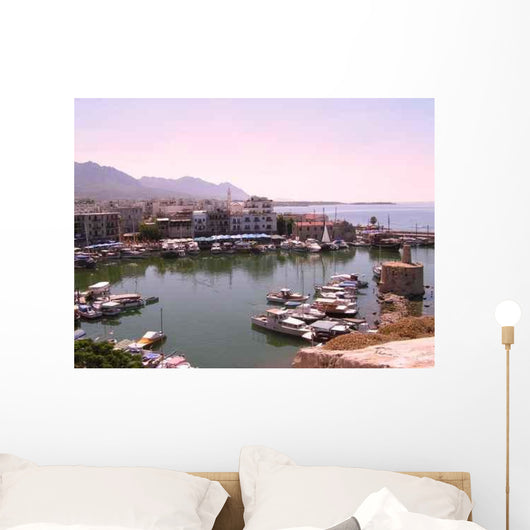 Sunset over Kyrenia Harbour Wall Decal
