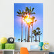 Sun behind Palms Wall Decal