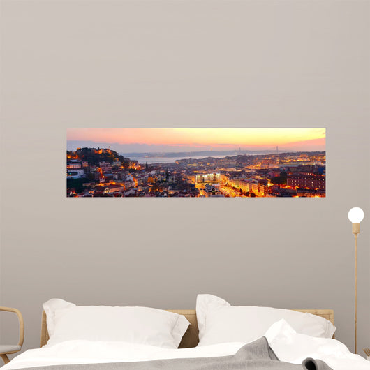 Lisbon Beautiful Panorama Wall Decal