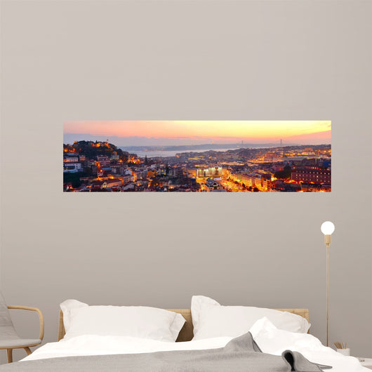 Lisbon Beautiful Panorama Wall Decal