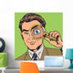 Man Is Detective Looking Wall Decal