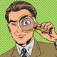 Man Is Detective Looking Wall Decal