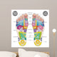 Foot Pressure Point Poster Wall Decal