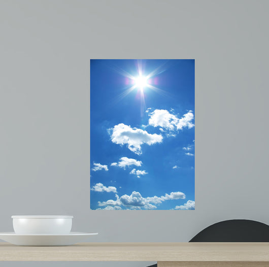 Sun and Clouds Sky Wall Decal